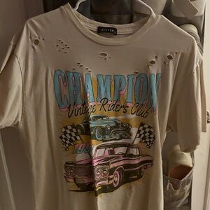 Men's Cream Graphic T-Shirt